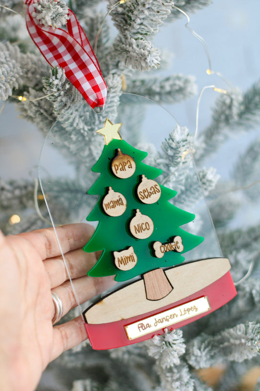 Ornamento Navideño - Family Dome