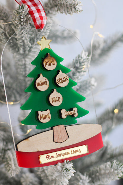 Ornamento Navideño - Family Dome