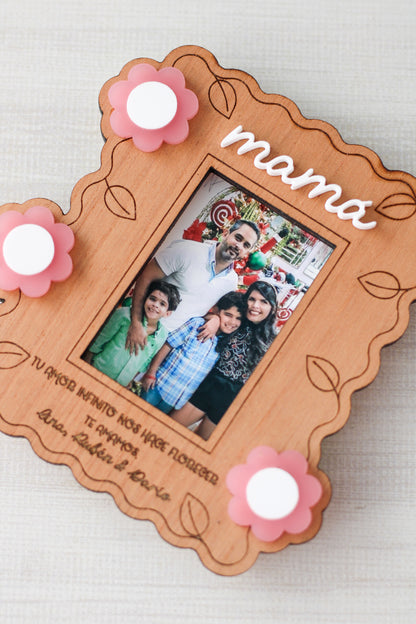 Portarretrato Amor que Florece | Mamá
