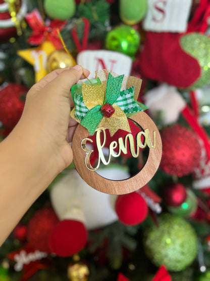 Bola Navideña - Wooden Christmas