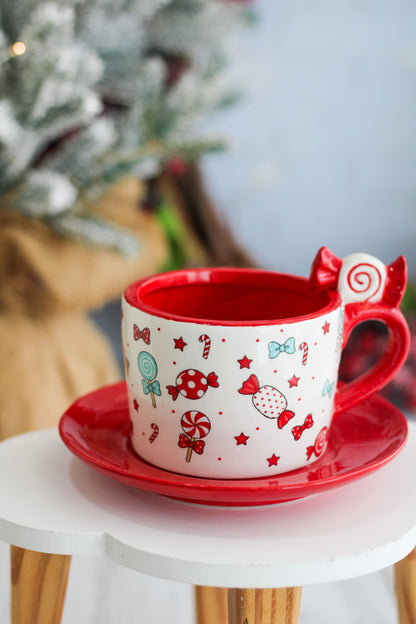 Candycane Christmas Mug