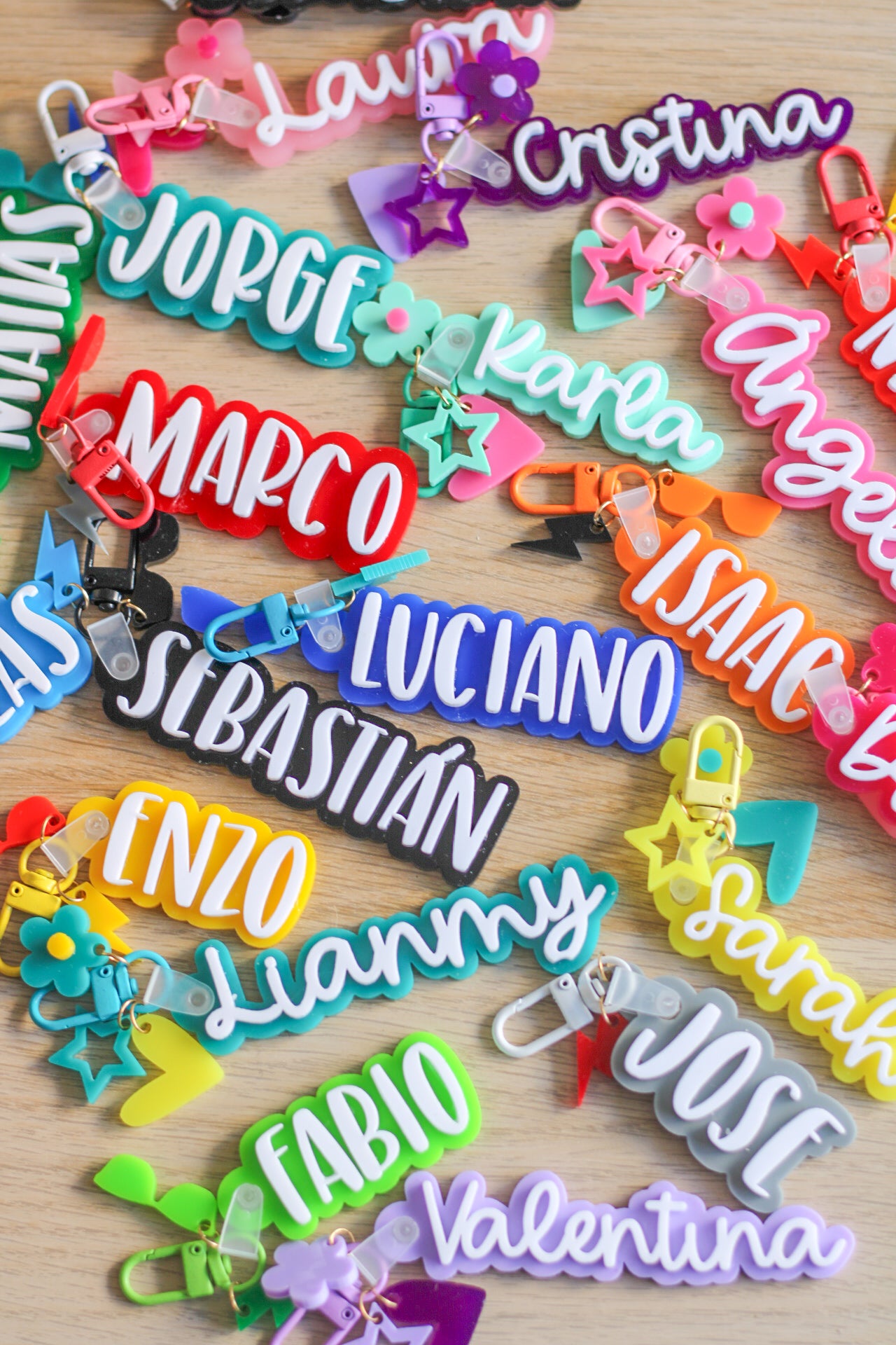 Name Charm Tag Acrílico