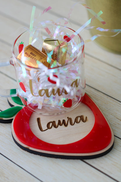 Berry Strawberry 🍓 Espresso Cup Gift Set
