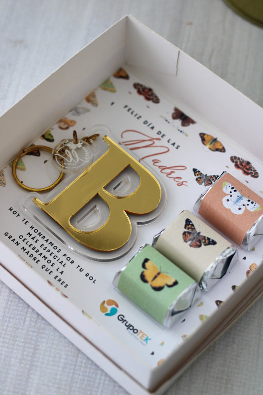 Sweet Touch Keychain Gift Set  - Farfalla (Ed. Madres)
