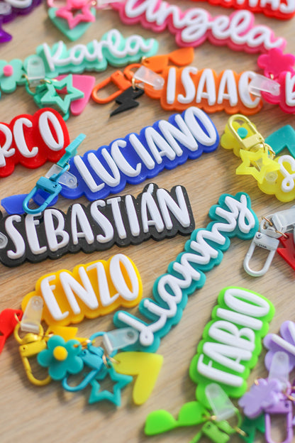 Name Charm Tag Acrílico