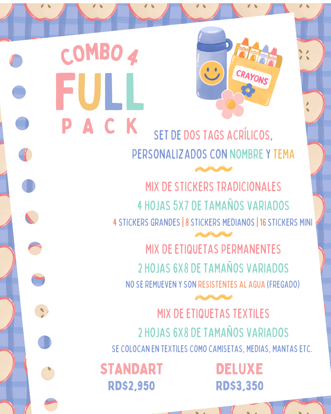 Combo 4 Full Pack Back to School - LL Studio