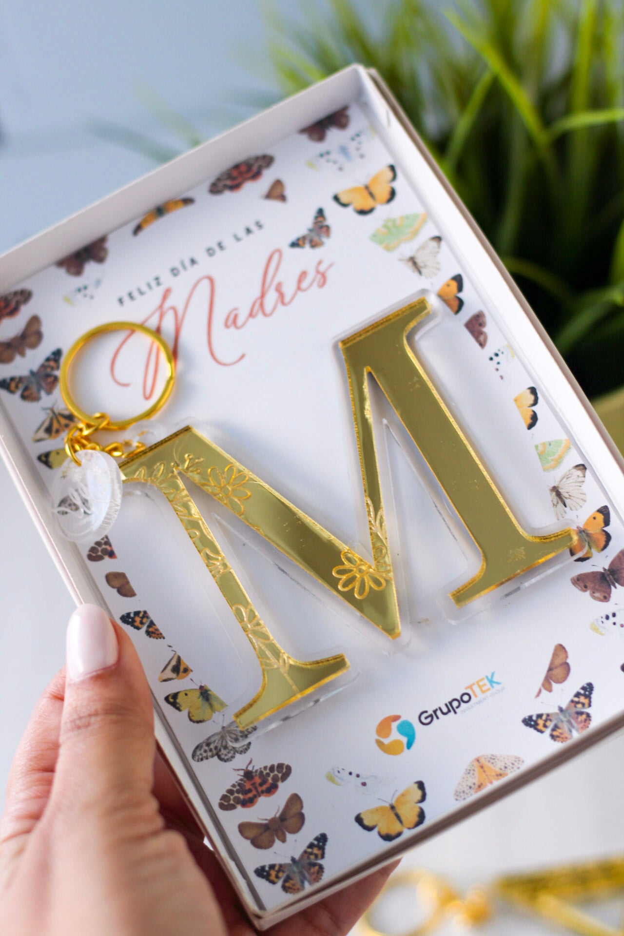 Llavero de Inicial Wildflower - Golden Edition