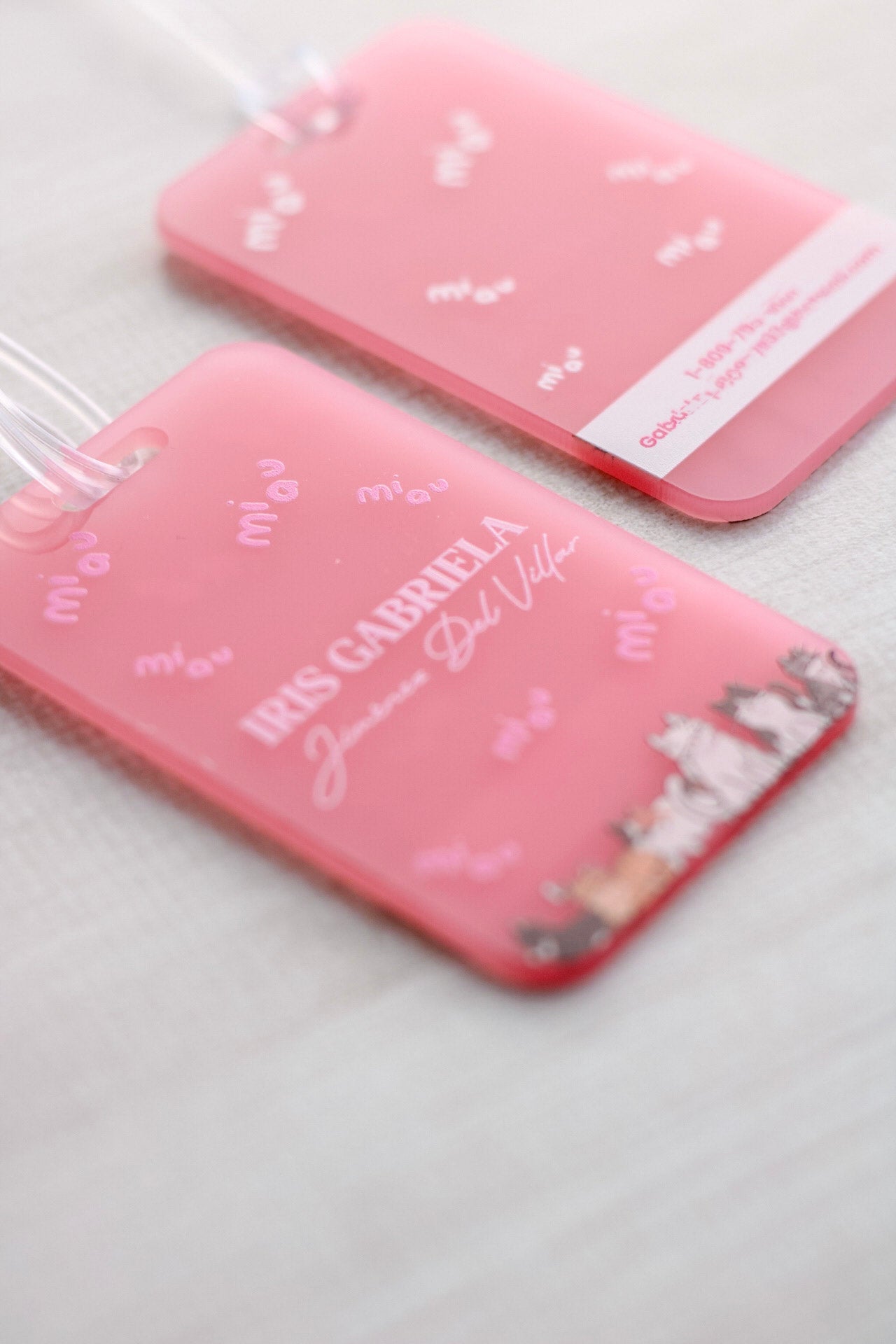 Tags de Maleta (Set de 2) -  Kitty Cat