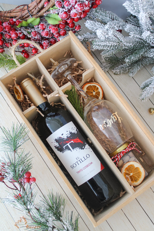 Double Wine Box - Wooden