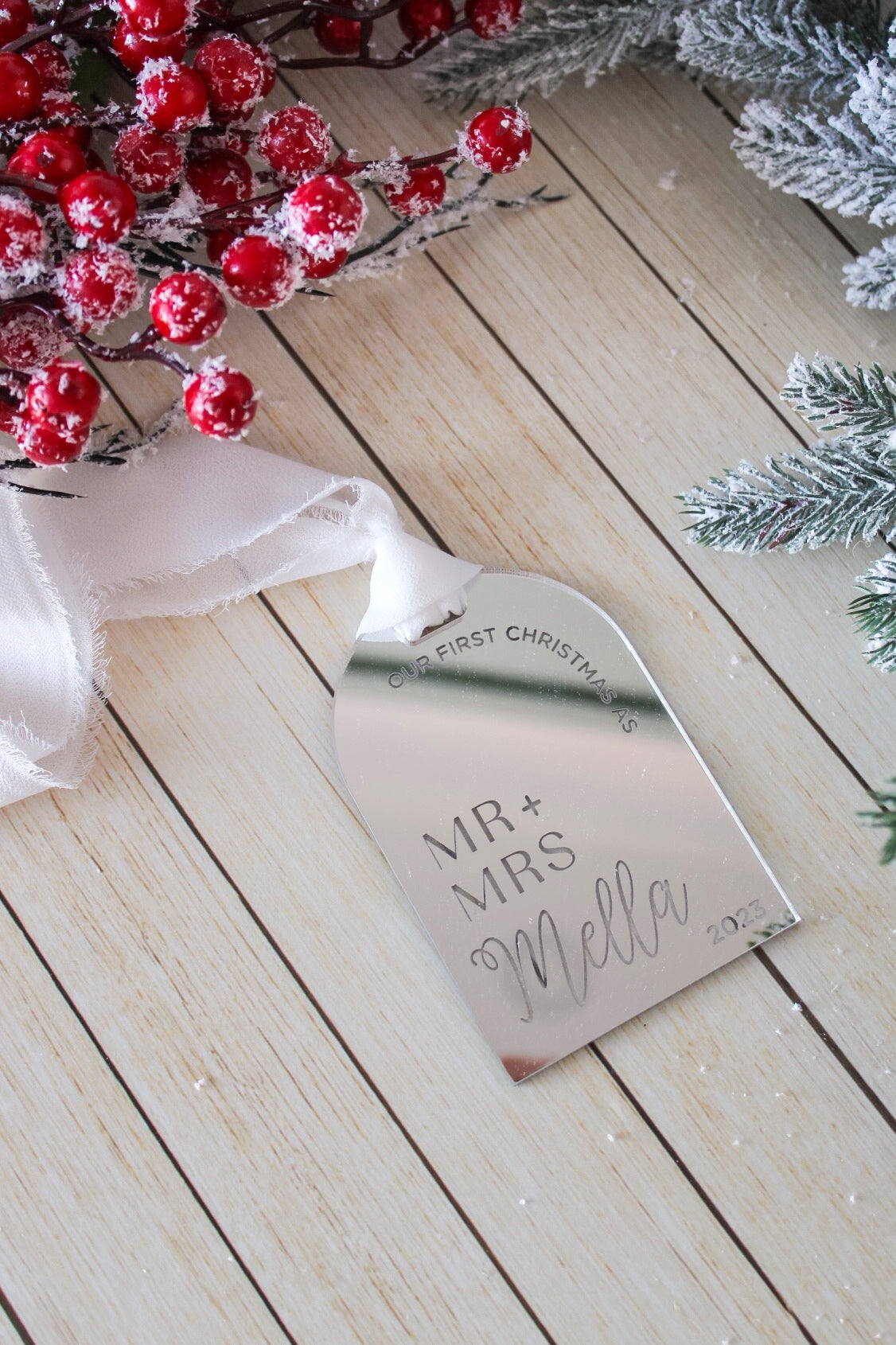 Adorno - Our First Christmas as Mr. & Mrs.