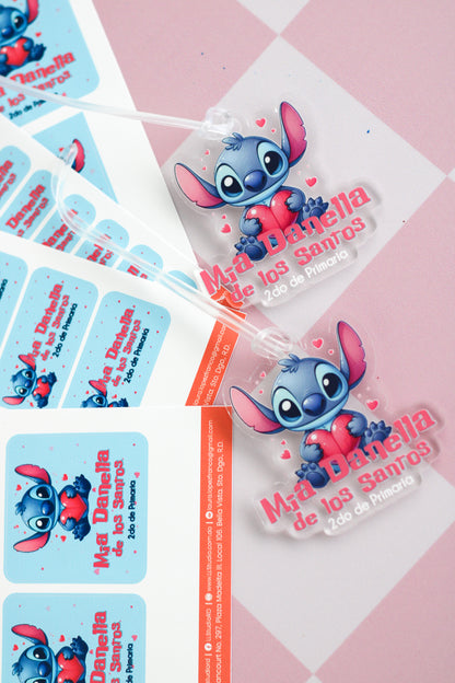 BACK TO SCHOOL Set - Stitch Pink (Troquelado)