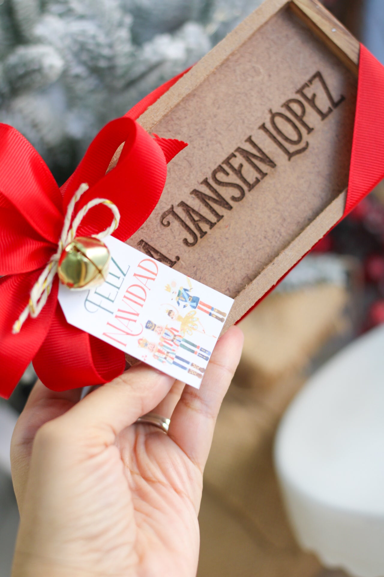 Gift Set Cucharitas Flower Teaspoon Set - Ed. Navidad (Wooden Box)