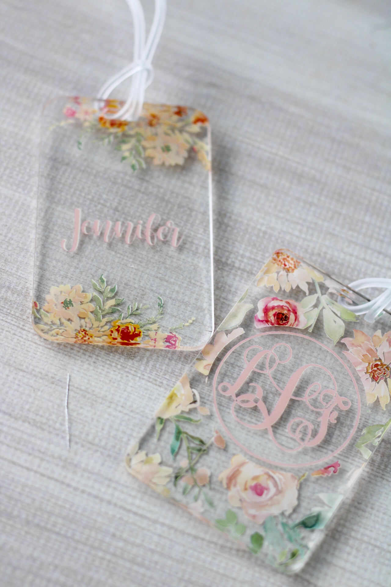 Bonjour Dalia Luggage Tags | Monogram