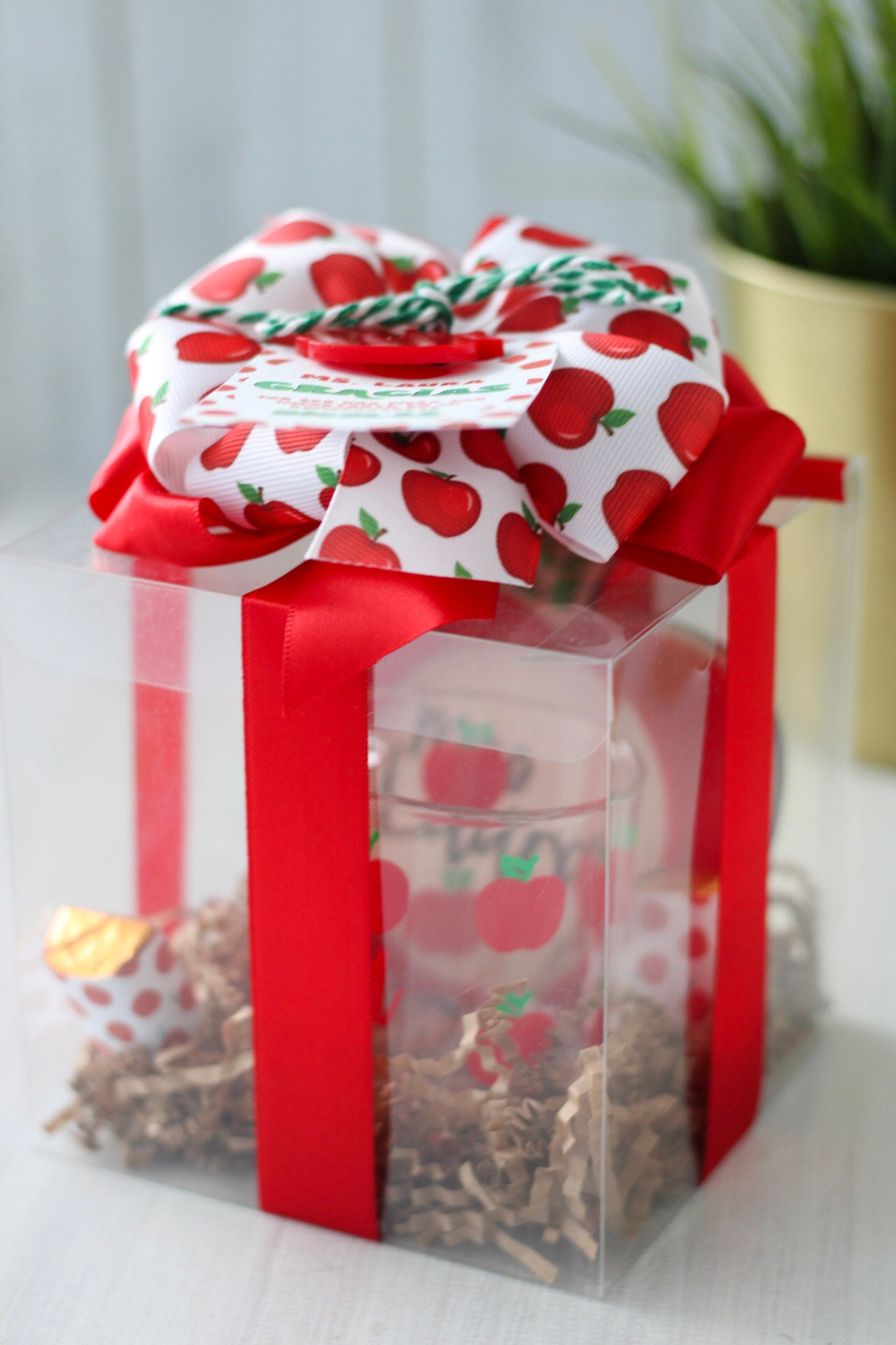 Joyful Apple Cup Gift Set | Teacher's Edition