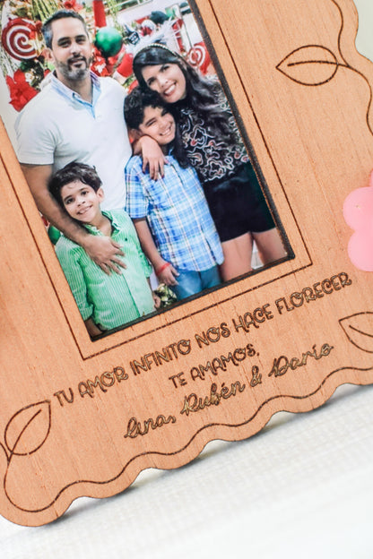 Portarretrato Amor que Florece | Mamá