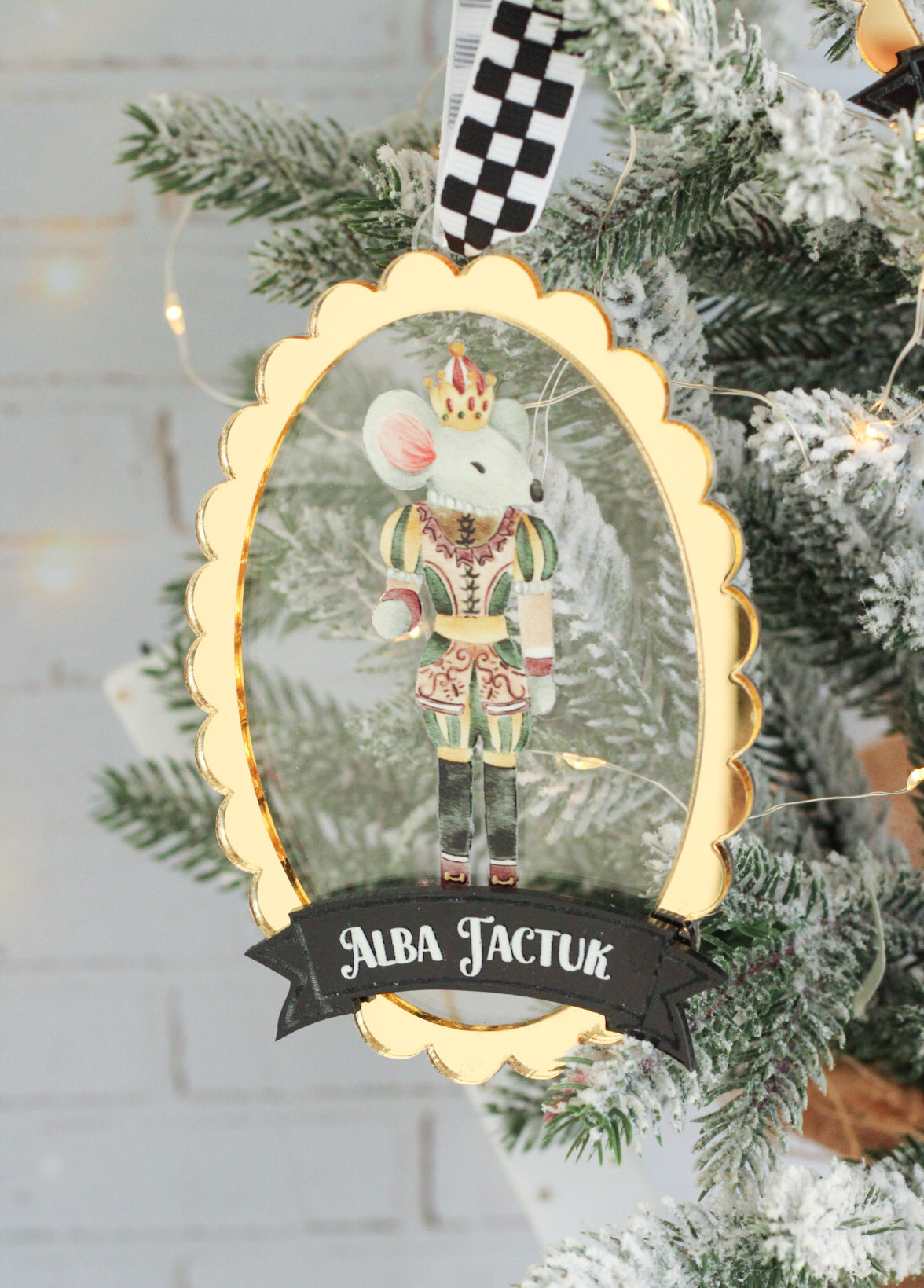 Ornamento Navideño "Nutcracker Dreams" - Black Elegance