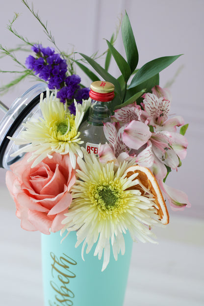 Gin Flower Tumbler Gift Set