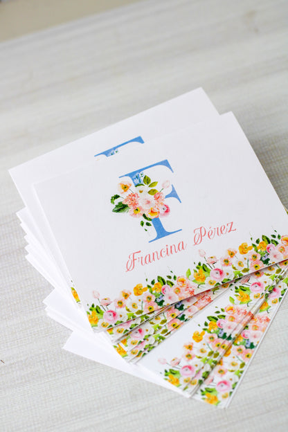 Tarjetas Sociales Personalizadas - Bella Blooms | Set de 12