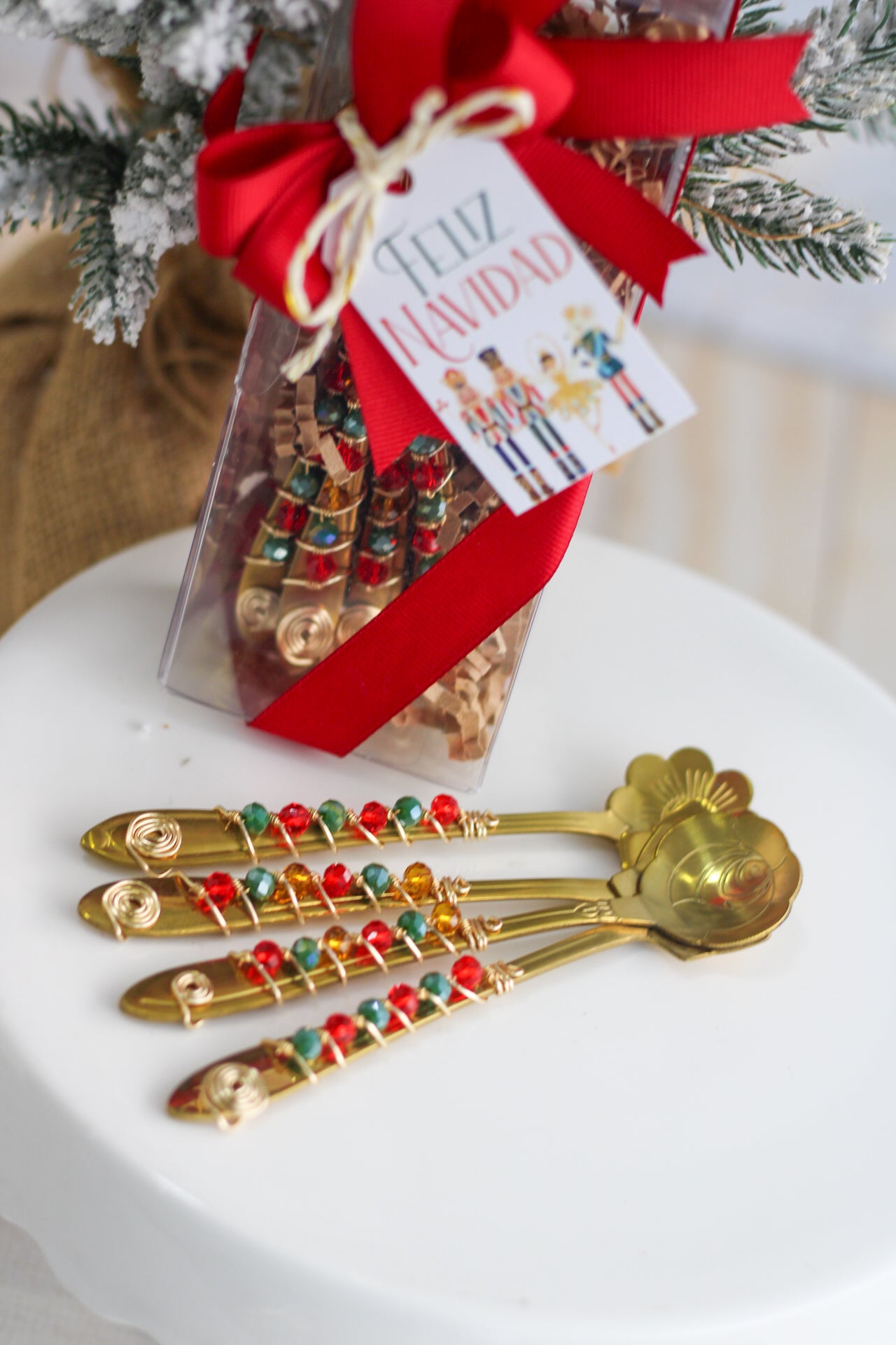 Cucharitas Flower Teaspoon Set - Ed. Navidad
