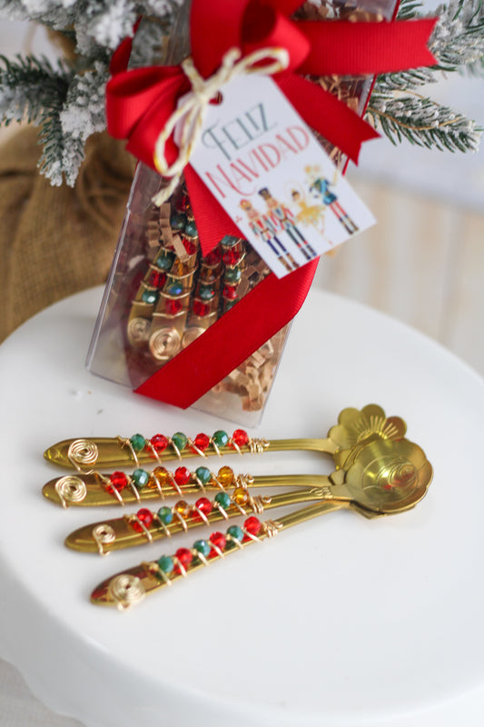 Cucharitas Flower Teaspoon Set - Ed. Navidad