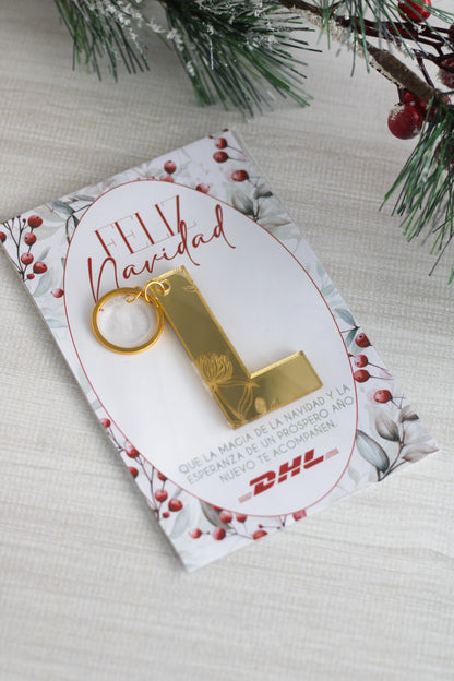 Winter Berry  | Llavero de Inicial Gift Set
