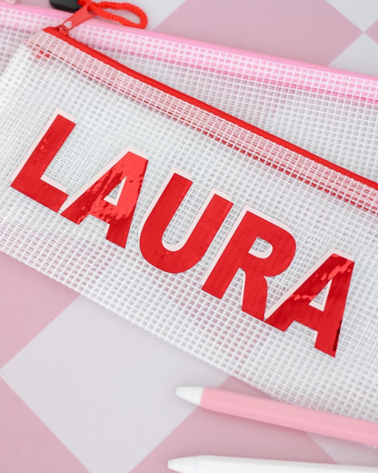 Estuche Clear con Zipper