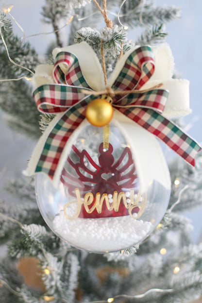 Ornamento Navideño Angel Globe