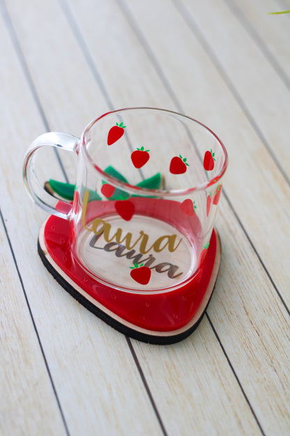 Berry Strawberry 🍓 Espresso Cup Gift Set
