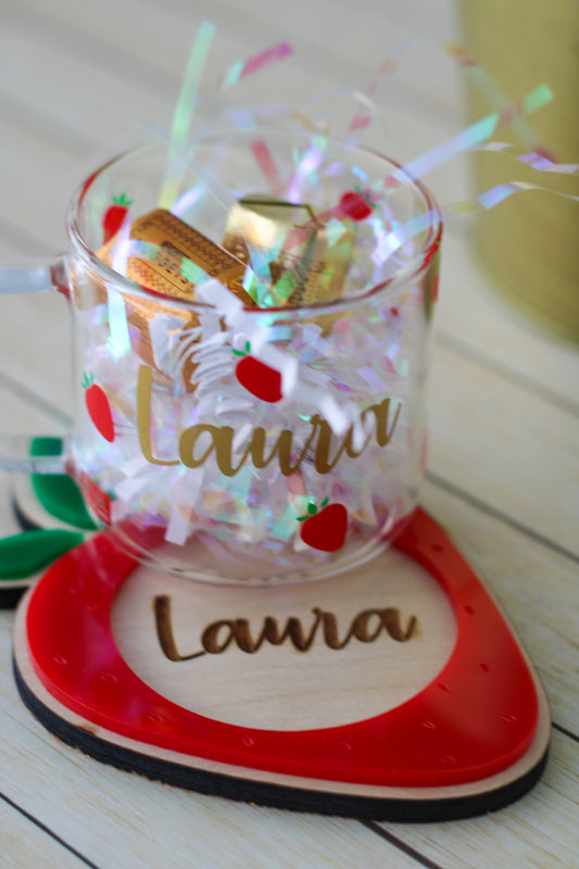 Berry Strawberry 🍓 Espresso Cup Gift Set