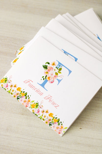 Tarjetas Sociales Personalizadas - Bella Blooms | Set de 12