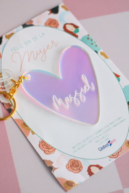 Llavero "Heart my Name" - Who Run the World