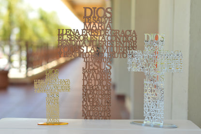 Cruz Oración de Personalizada (Troquelada) Grande 14"