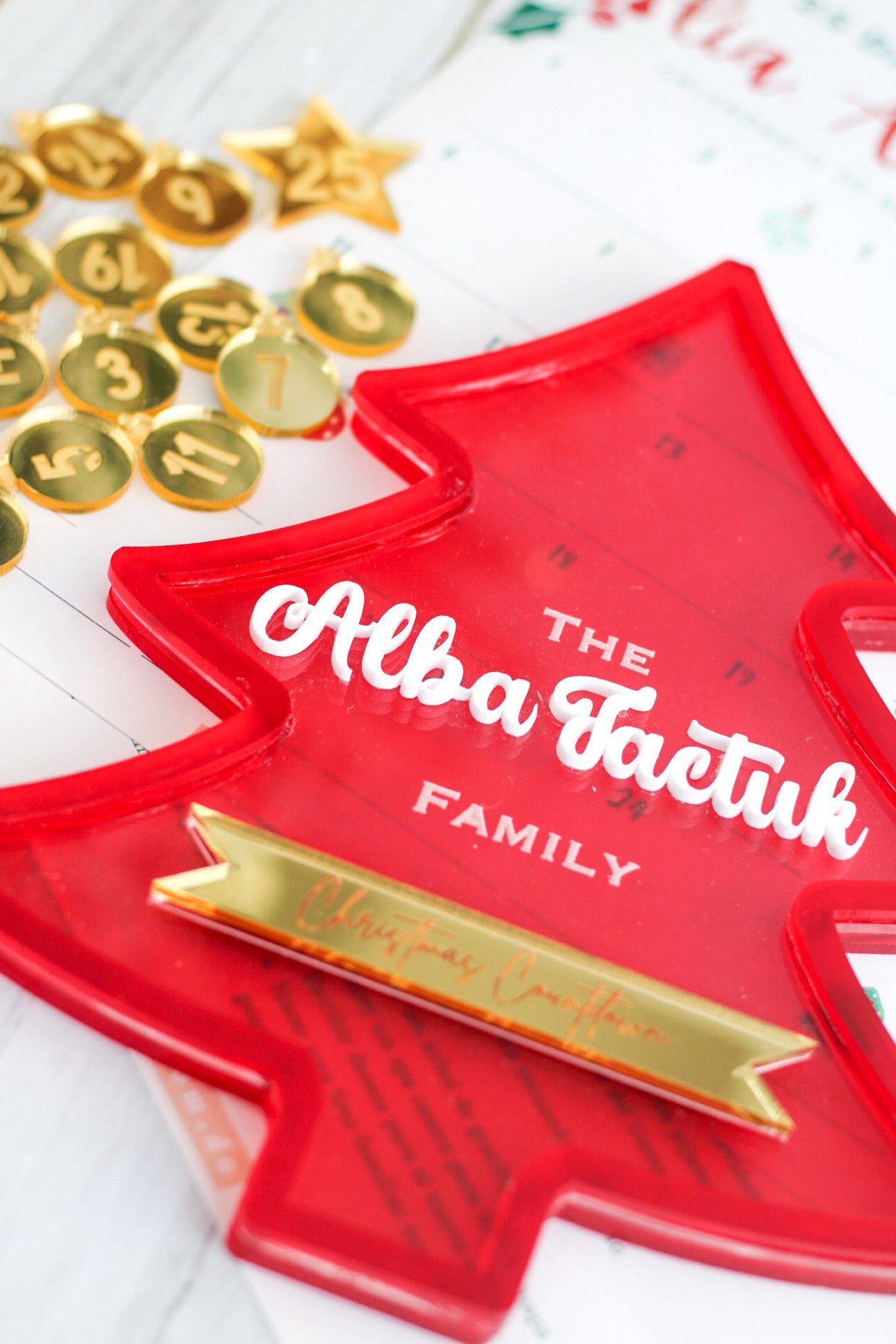 Christmas Tree Countdown - Acrílico