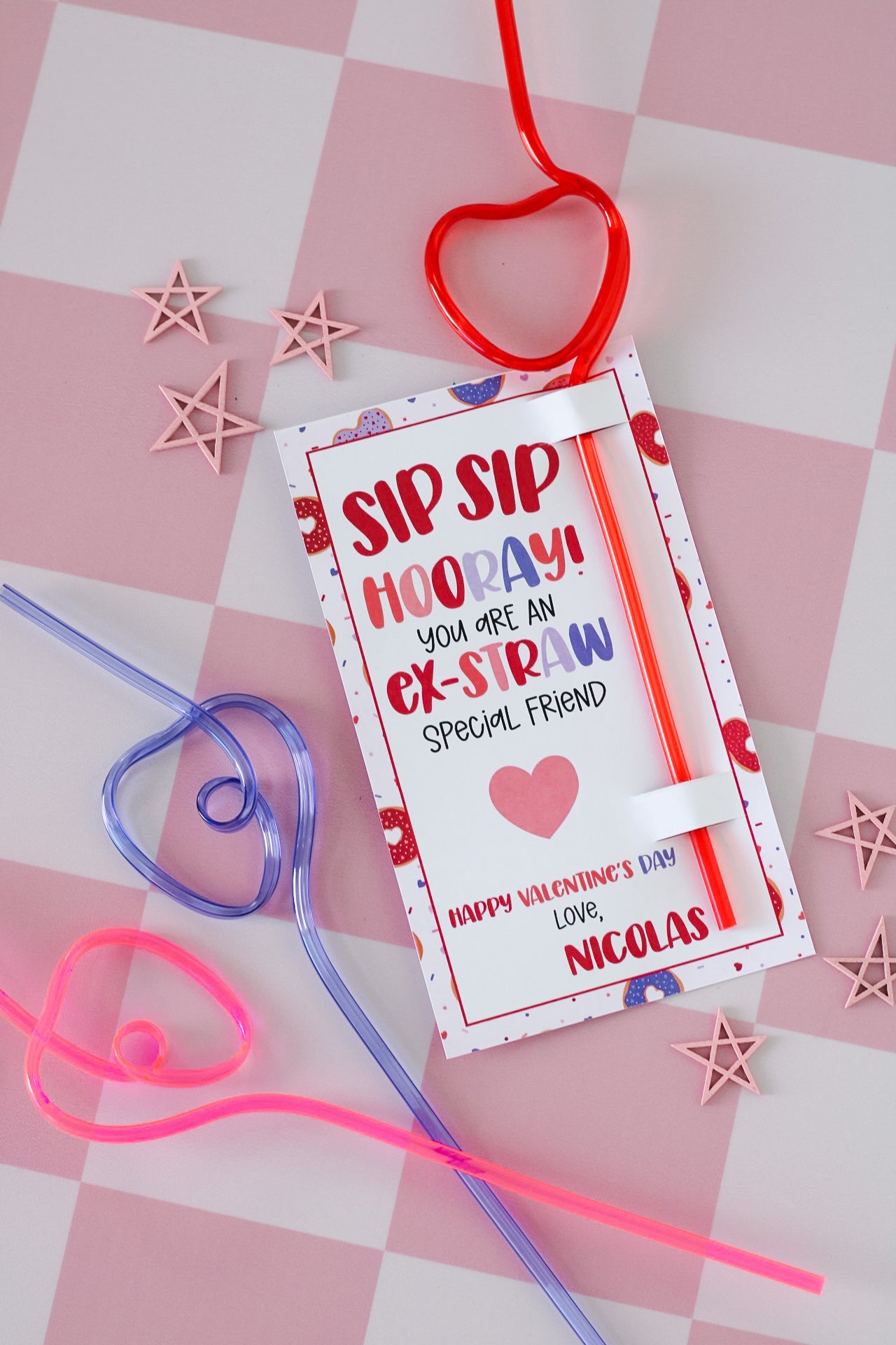 SipSip Heart Shaped Straw Kit | Kids