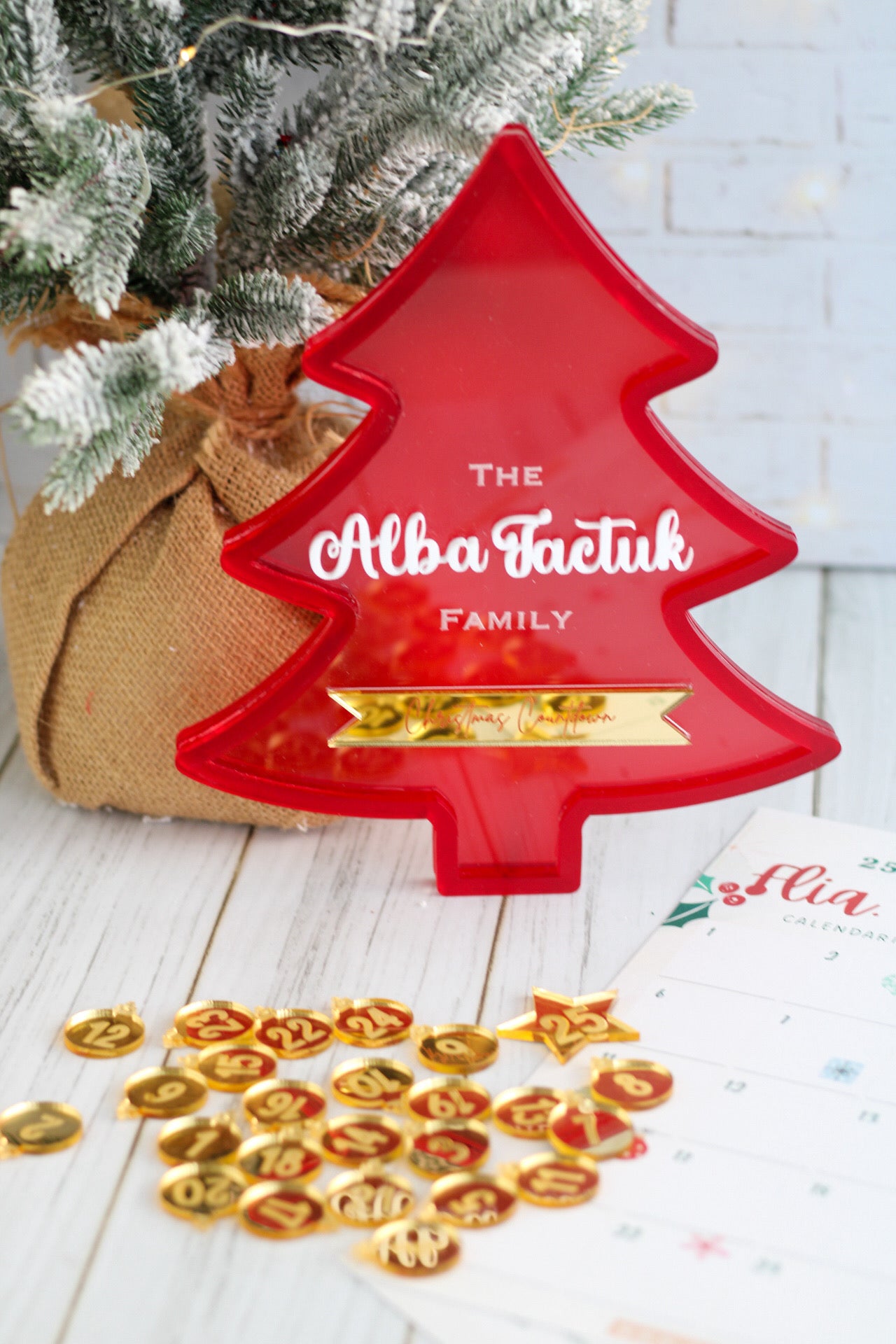 Christmas Tree Countdown - Acrílico