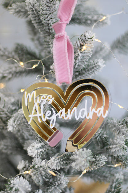 Ornamento “Pencil Heart”