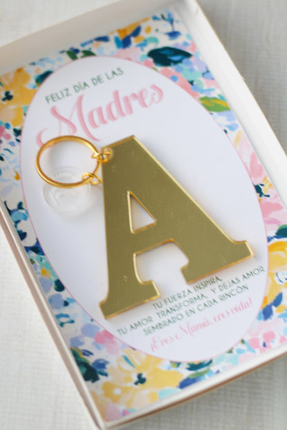 Llavero de Inicial Gift Set | Madres