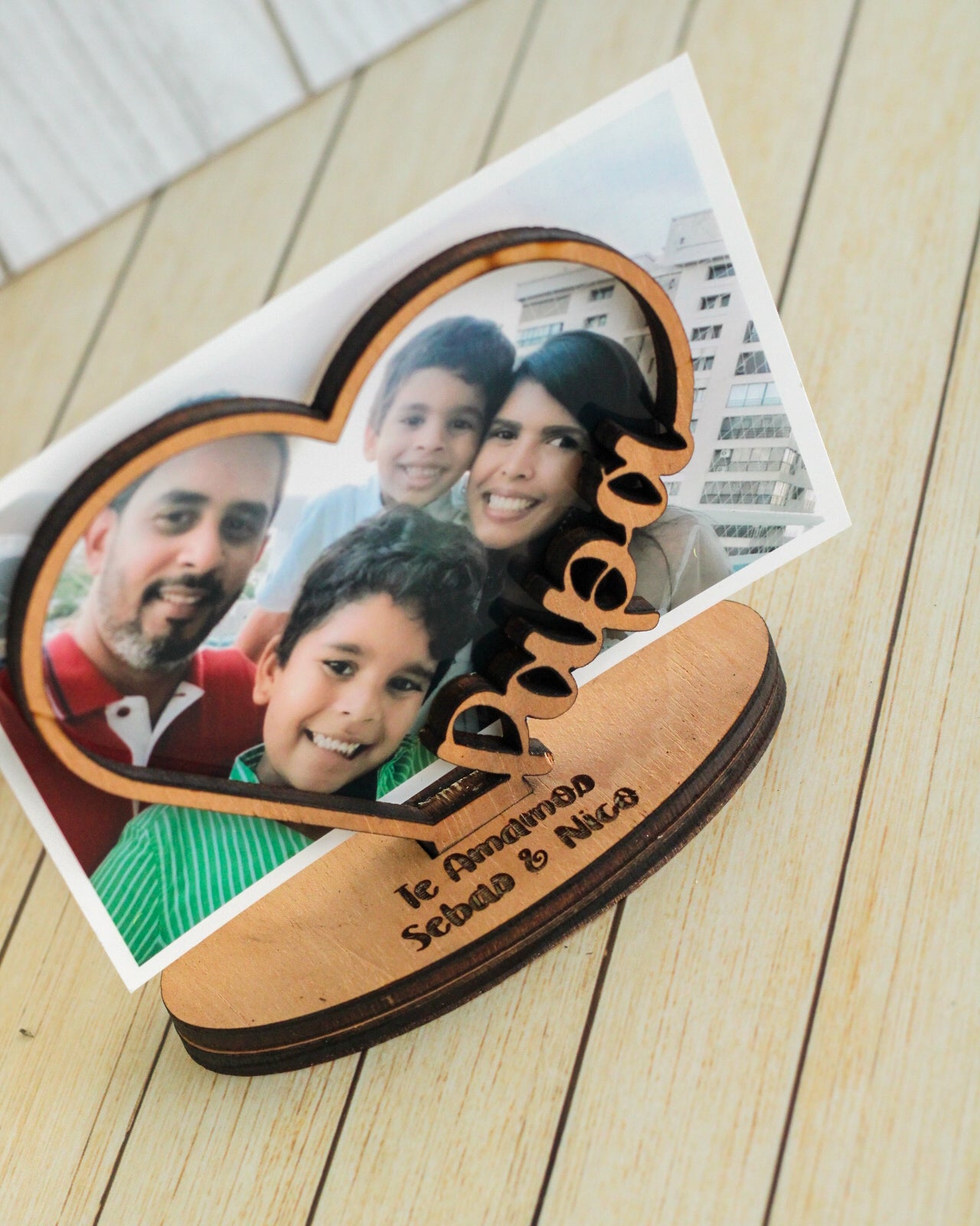 Porta Foto Corazón de Papá