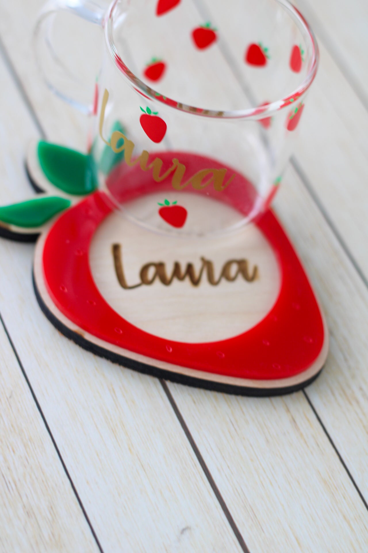 Berry Strawberry 🍓 Espresso Cup Gift Set