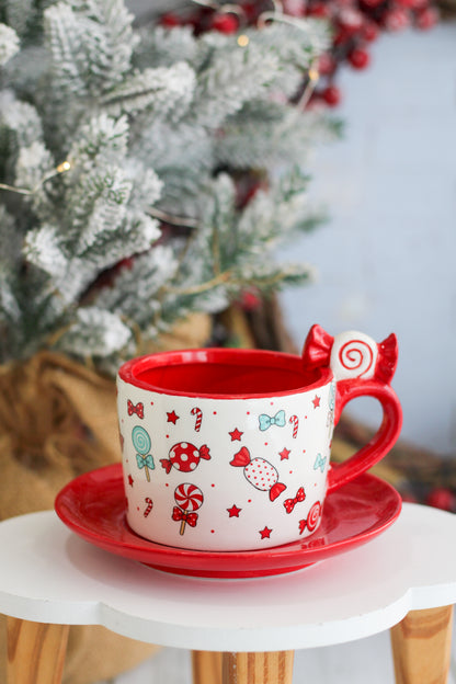Candycane Christmas Mug