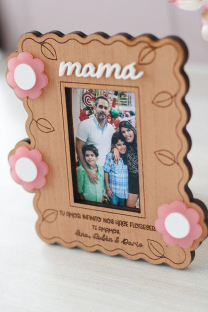 Portarretrato Amor que Florece | Mamá