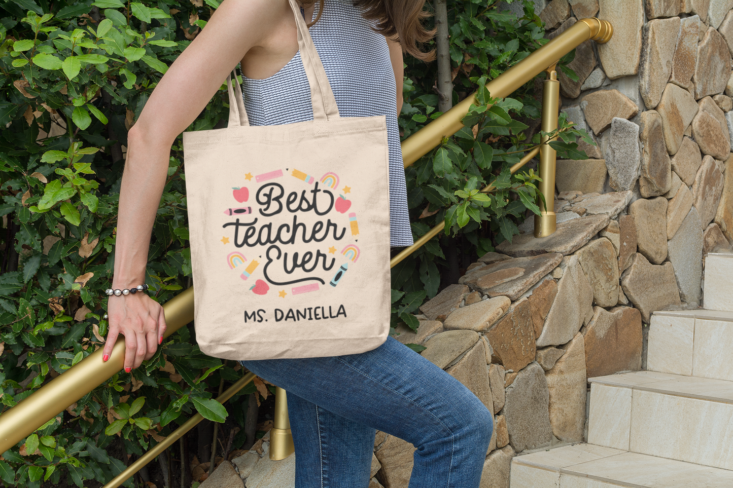Canva Bag “Best Teacher Ever"