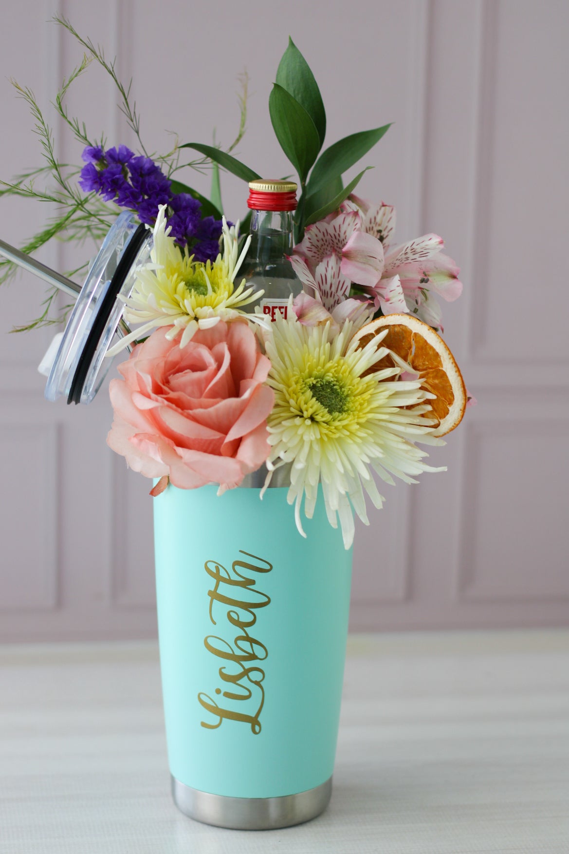Gin Flower Tumbler Gift Set