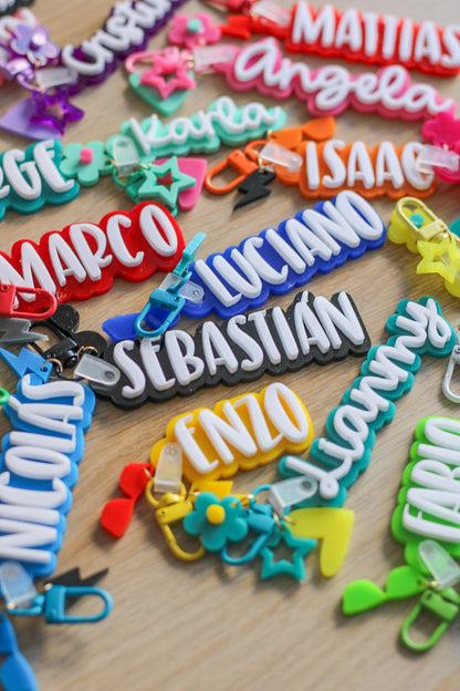 Name Charm Tag Acrílico