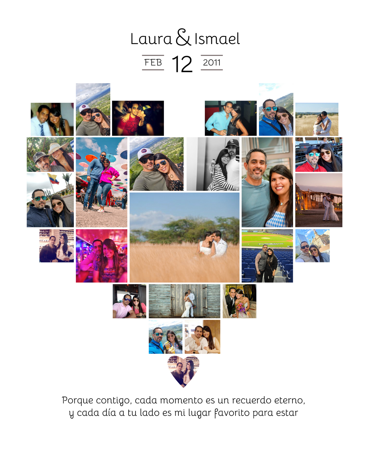 Cuadro Collage of our Hearts
