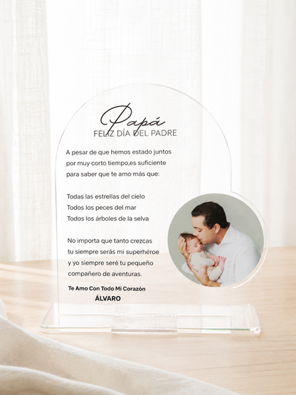Cuadrito Acrílico - Nuestro Primer Día del Padre