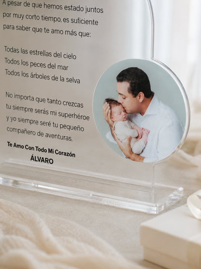 Cuadrito Acrílico - Nuestro Primer Día del Padre