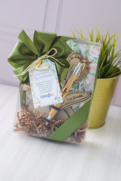 Gift Set Porta Lapiceros Tulip Dreams Personalizado - Olivia