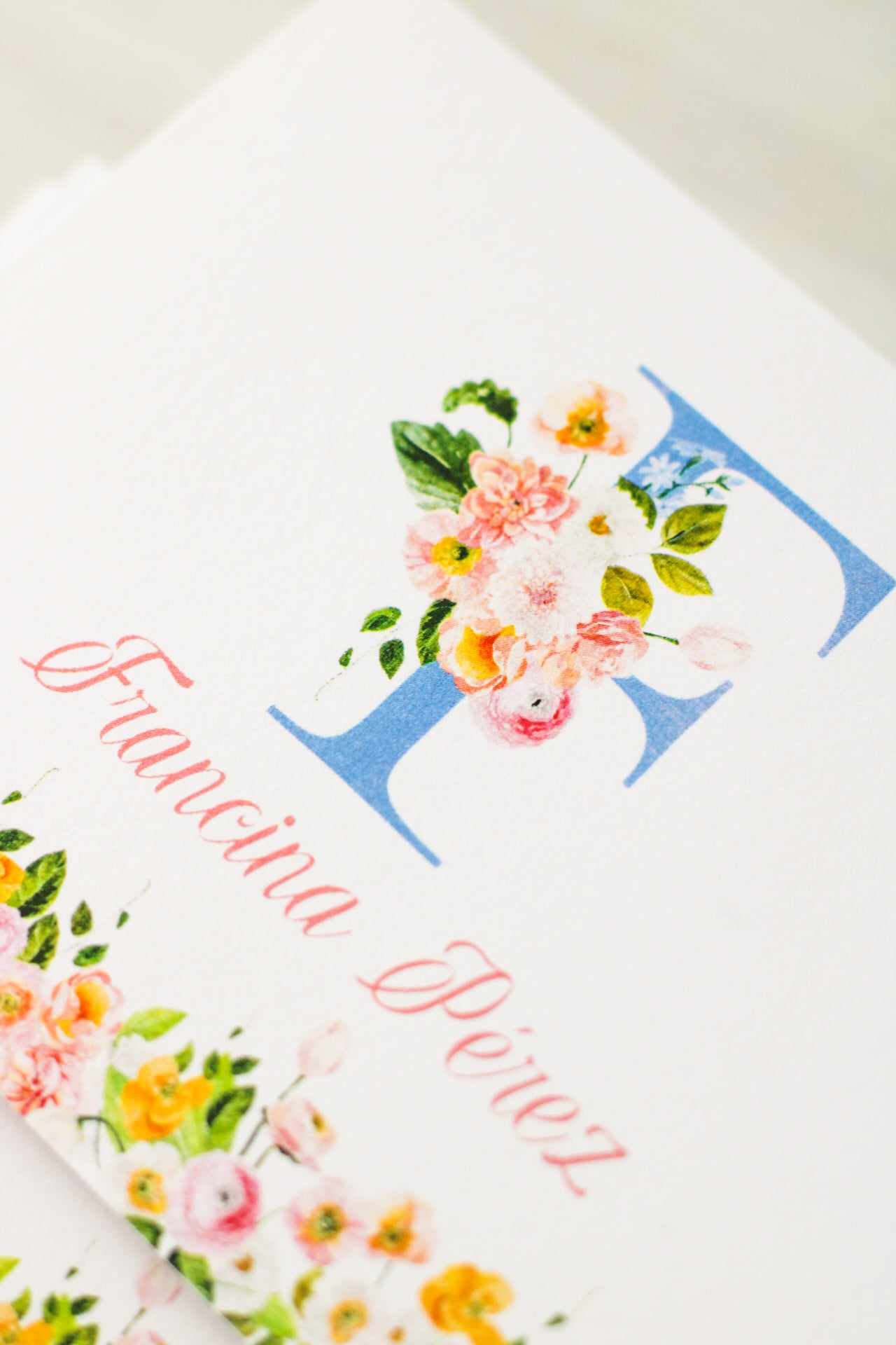 Tarjetas Sociales Personalizadas - Bella Blooms | Set de 12