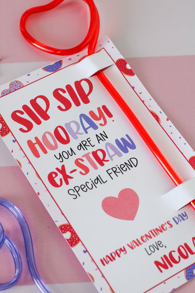 SipSip Heart Shaped Straw Kit | Kids